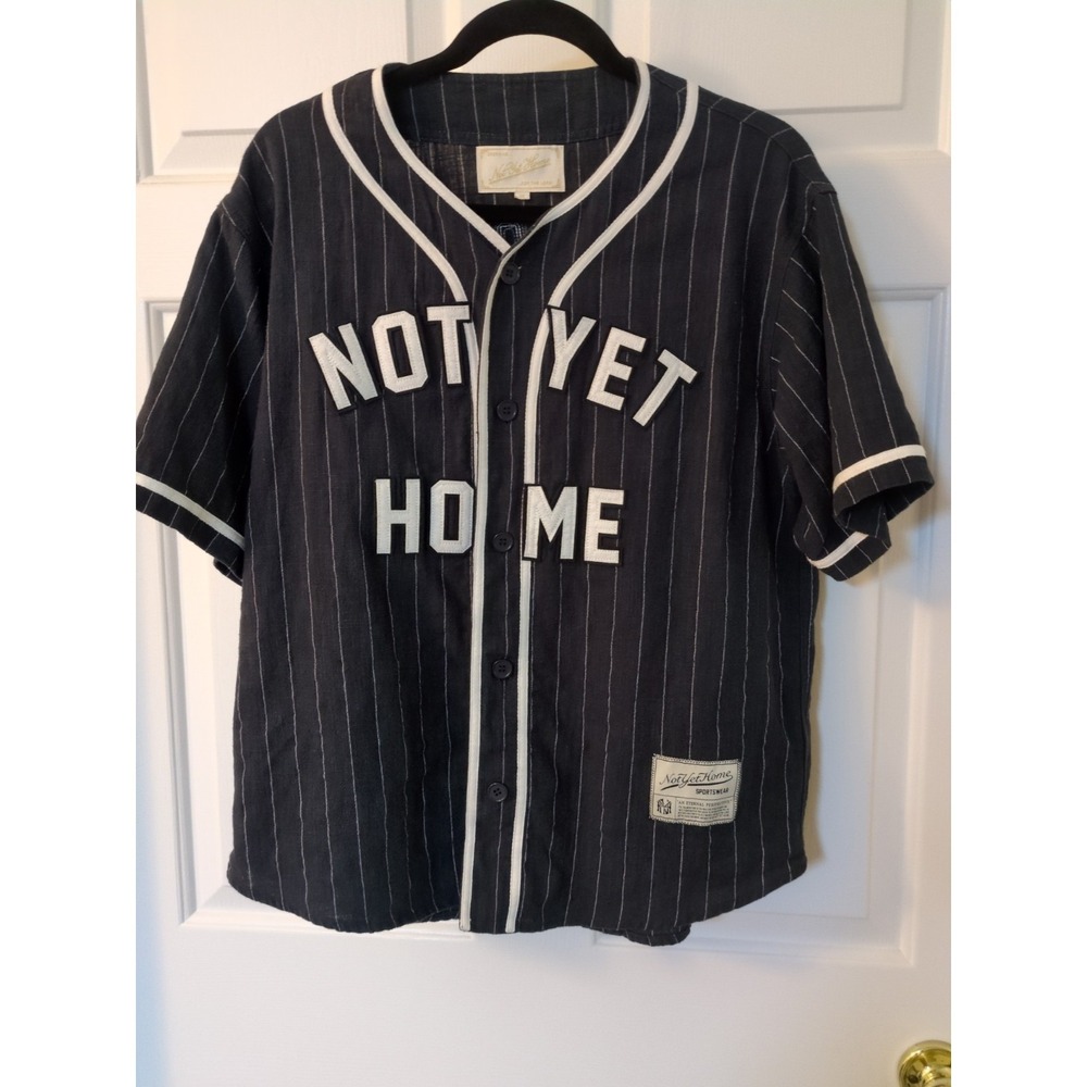 "Not Yet Home"...For The Lord. Child Of God # 07 Navy Baseball Shirt Size M